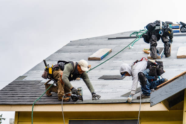 Professional Roofing technician working in Cropseyville, NY